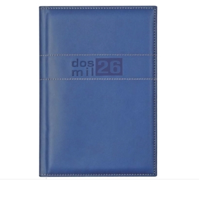 Agenda año 2027 con cosido perimetral personalizada